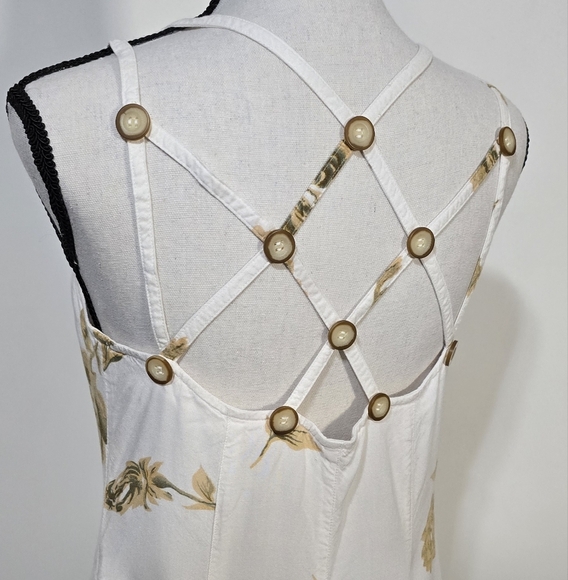 Vintage Floral Button-Down Maxi Dress - Picture 5 of 5